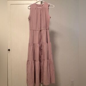 Size 8 Calvin Klein maxi dress pink NWOT
